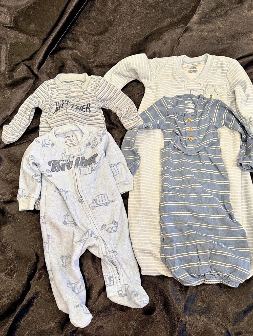 Little Brother Carter's Baby Boy Sleep & Play Footie Sleepers and Swaddles